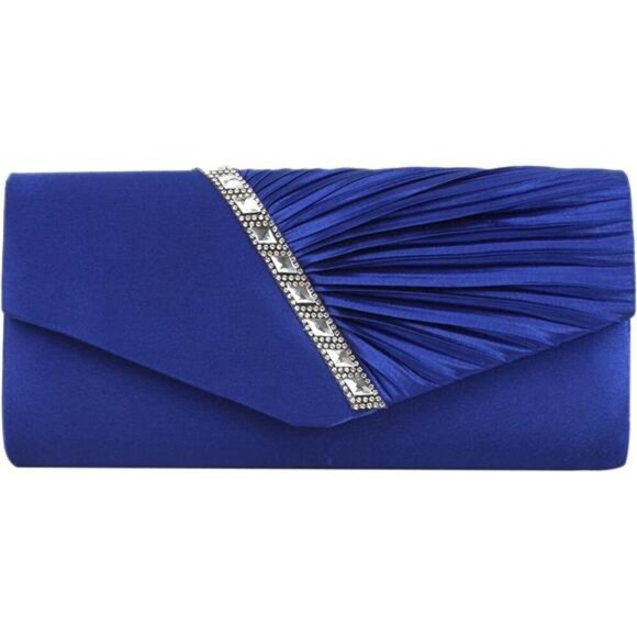 Women Clutch Handbag Fashion Royal Blue - Picture 1 of 6